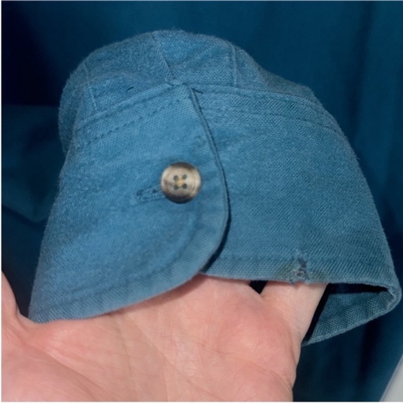 Woolrich Button Down Shirt Jacket Blue Size L - Picture 8 of 8